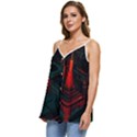 A Dark City Vector Casual Spaghetti Strap Chiffon Top View2