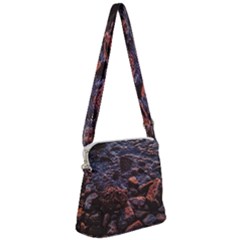 Twilight Treasures: Rocky Beachscape  Zipper Messenger Bag by dflcprintsclothing