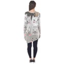 Cute Cats Seamless Pattern Long Sleeve Tunic  View2