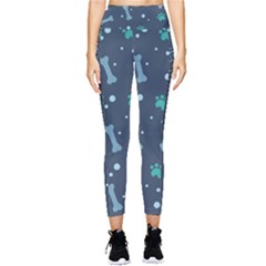 Bons Foot Prints Pattern Background Pocket Leggings  by Bangk1t