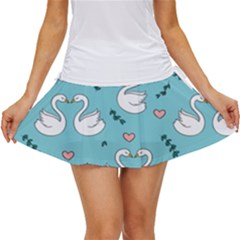 Elegant Swan Pattern Design Women s Skort by Bangk1t