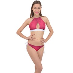 Amaranth Turbulance Cameurut Cross Front Halter Bikini Set by imanmulyana