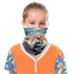 Abstract Art Psychedelic Arts Experimental Face Covering Bandana (kids) by Bangk1t