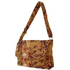 Bees Nature Animals Honeycomb Full Print Messenger Bag (s) by pakminggu