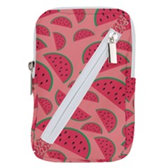 Watermelon Red Food Fruit Healthy Summer Fresh Belt Pouch Bag (large) by pakminggu