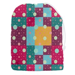 Background Pattern Texture Design Dots Wallpaper Drawstring Pouch (3xl) by pakminggu