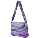 Lavender Flower Tree Full Print Messenger Bag (S) View2
