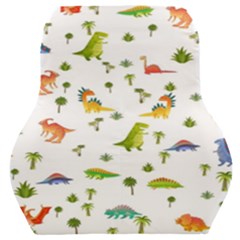 Vector Baby Dino Seamless Pattern Car Seat Back Cushion  by Grandong