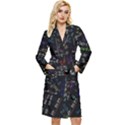 Mathematics  Physics Maths Math Pattern Long Sleeve Velvet Robe View1