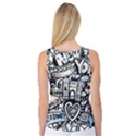 New York City Nyc Broadway Doodle Art Women s Basketball Tank Top View2