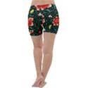 Background Vintage Japanese Design Lightweight Velour Yoga Shorts View4