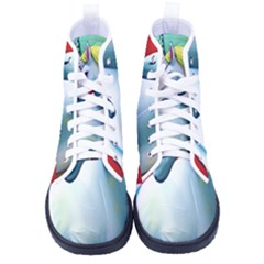 Unicorn Design Men s High-top Canvas Sneakers by Trending