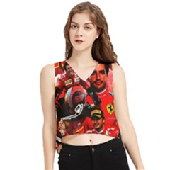 Carlos Sainz V-neck Cropped Tank Top by Boster123
