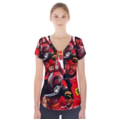 Carlos Sainz Short Sleeve Front Detail Top by Boster123