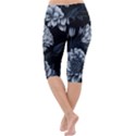Pattern Flower Design Nature Lightweight Velour Cropped Yoga Leggings View4