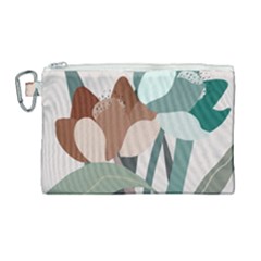 Flowers Plants Leaves Foliage Canvas Cosmetic Bag (large) by pakminggu