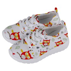 Seamless-pattern-vector-owl-cartoon-with-bugs Kids  Lightweight Sports Shoes by pakminggu