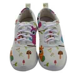 Forest-seamless-pattern-with-cute-owls Women Athletic Shoes by pakminggu