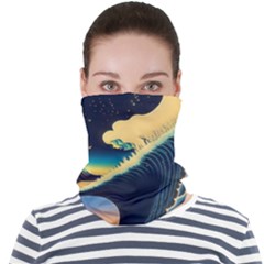 Japanese Japan Waves Sea Ocean Face Seamless Bandana (adult) by uniart180623