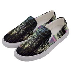 Northern Lights Aurora Borealis Men s Canvas Slip Ons by uniart180623