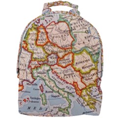 Vintage World Map Europe Globe Country State Mini Full Print Backpack by Grandong