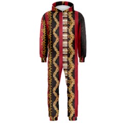 Textile Pattern Abstract Fabric Hooded Jumpsuit (men) by pakminggu