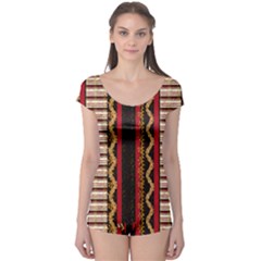 Textile Pattern Abstract Fabric Boyleg Leotard  by pakminggu