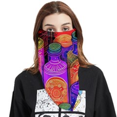 Bottles Colorful Face Covering Bandana (triangle) by uniart180623