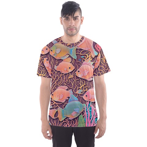 Tropical Fish Men s Sport Mesh T-shirt by uniart180623