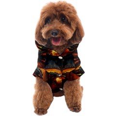 Dragon Art Fire Digital Fantasy Dog Coat by Bedest