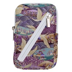 Textile-fabric-cloth-pattern Belt Pouch Bag (small) by Bedest