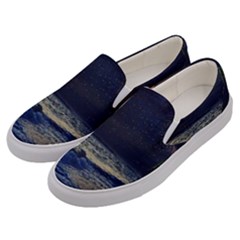 Beautiful Moon Nigh Sky Stars Men s Canvas Slip Ons by Cowasu