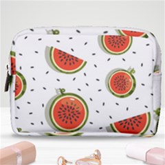 Seamless Background Pattern With Watermelon Slices Make Up Pouch (medium) by pakminggu