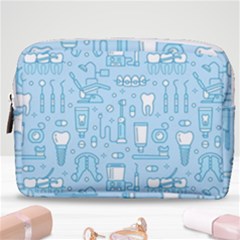 Dentist Blue Seamless Pattern Make Up Pouch (medium) by Bedest