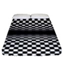 Art-optical-black-white-contrast Fitted Sheet (Queen Size) View1