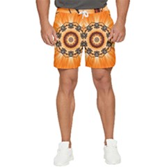 Abstract-kaleidoscope-colorful Men s Runner Shorts by Bedest
