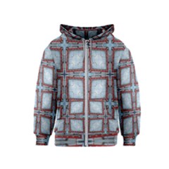 Pattern-cross-geometric-shape Kids  Zipper Hoodie by Bedest