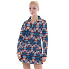 Pattern-tile-background-seamless Women s Long Sleeve Casual Dress by Bedest