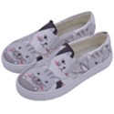 Cute Cats Seamless Pattern Kids  Canvas Slip Ons View2