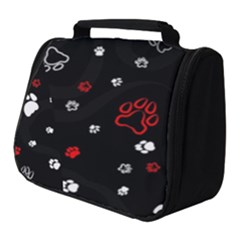 Art Pattern Traces Paw Full Print Travel Pouch (small) by pakminggu
