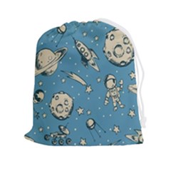 Space Objects Nursery Pattern Drawstring Pouch (2xl) by pakminggu