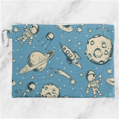 Space Objects Nursery Pattern Canvas Cosmetic Bag (xxl) by pakminggu
