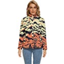 Bat pattern Women s Puffer Bubble Jacket Coat View1