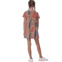 Background-abstract-non-seamless Kids  Asymmetric Collar Dress View2