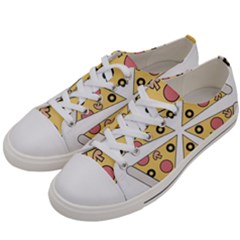 Pizza-slice-food-italian Men s Low Top Canvas Sneakers by Cowasu