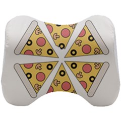Pizza-slice-food-italian Head Support Cushion by Sarkoni