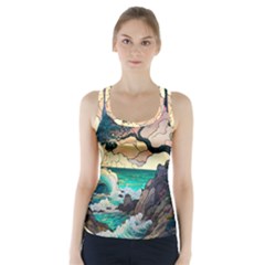 Tree Wave Ocean Racer Back Sports Top by Bangk1t