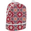Geometric Pattern Seamless Abstract Zip Bottom Backpack View2