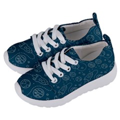 Space Seamless Pattern Kids  Lightweight Sports Shoes by Bedest