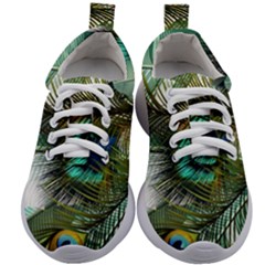 Peacock Feathers Kids Athletic Shoes by Bedest